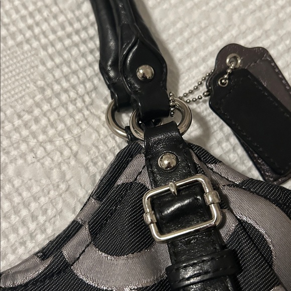 Coach Madison Denim Black and Gray Shoulder Bag Set - Picture 14 of 15